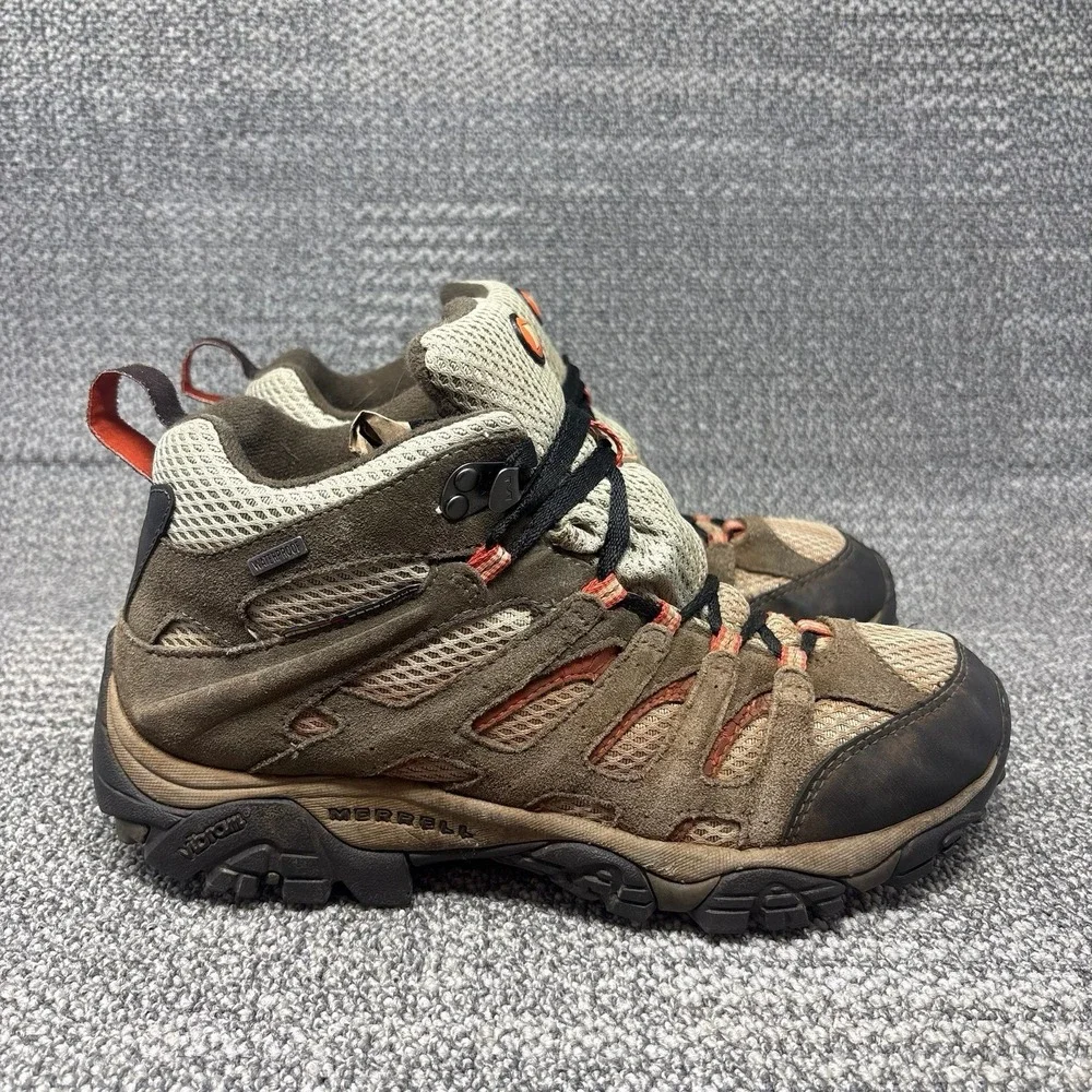 Merrell Mid Bungee Cord Waterproof Hiking Trail Boots Womens 10.5 Vibram